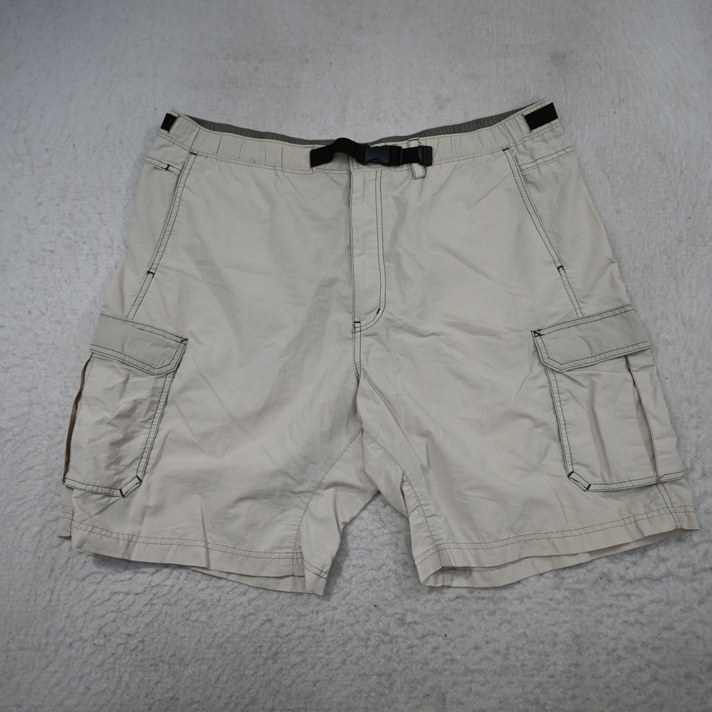REI Cargo Shorts Mens XL Regular Tan UPF 50+ Hiking Outdoor Nylon